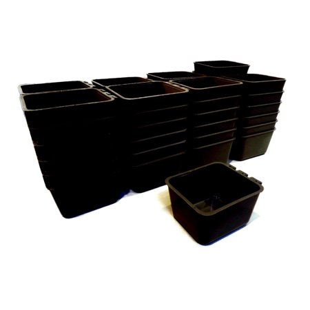 The ROP Shop | (Pack of 50) Black Cage Cups with Shift Lock Design for Caged and Fenced Animals