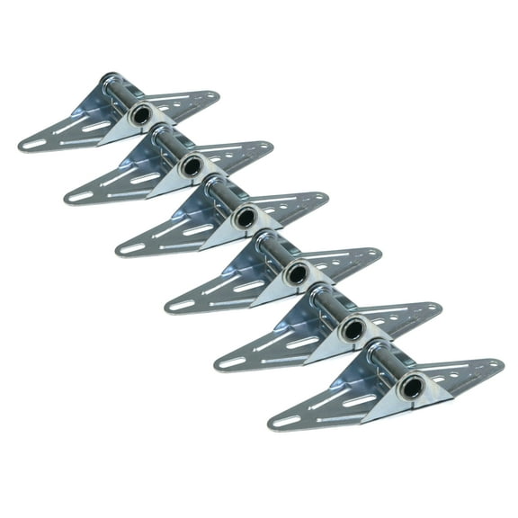 The ROP Shop (Pack of 6) 14 Gauge Garage Door #1 Hinges, Light Weight Embossed Standard Duty