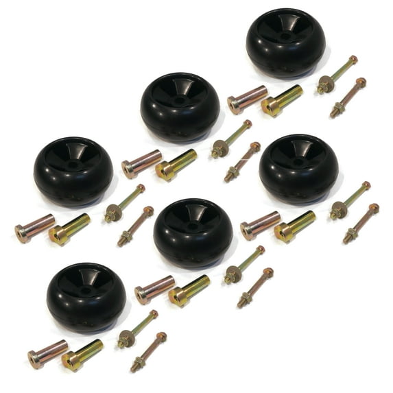 The ROP Shop 6 Pack - Deck Wheel Kit for Husqvarna 532137644, 532184219, 532193406 Bolt