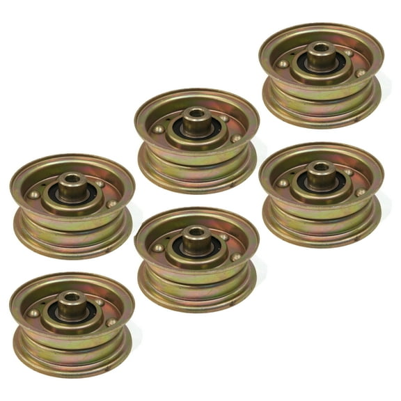 The ROP Shop (Pack of 6) Flat Idler Pulleys for Cub Cadet & MTD 756-0981A, 7560981A Lawnmower