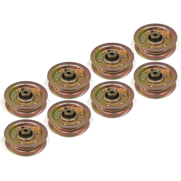 The ROP Shop (Pack of 8) Flat Idler Pulleys for Husqvarna 532131494, 532173438 Lawn Mowers