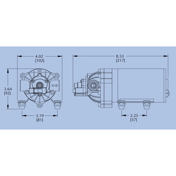 The ROP Shop | RV / Marine 12 Volt DC / 12 V Demand Fresh Water Diaphragm Self Priming Pump