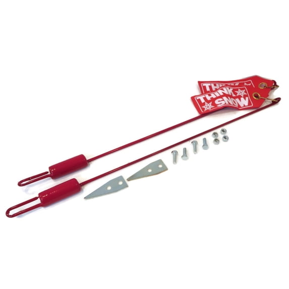 The ROP Shop Set of 26-inch Snowplow Blade Guides with Flags & Hardware for Western 62091