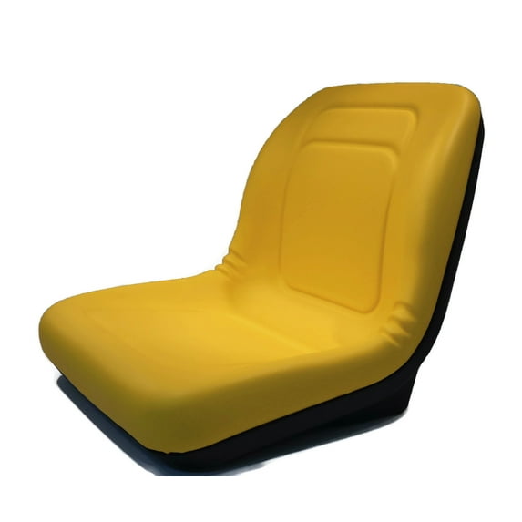 The ROP Shop | Yellow High Back Seat fits John Deere Riding Mowers LX289, SST16, X300, X300R