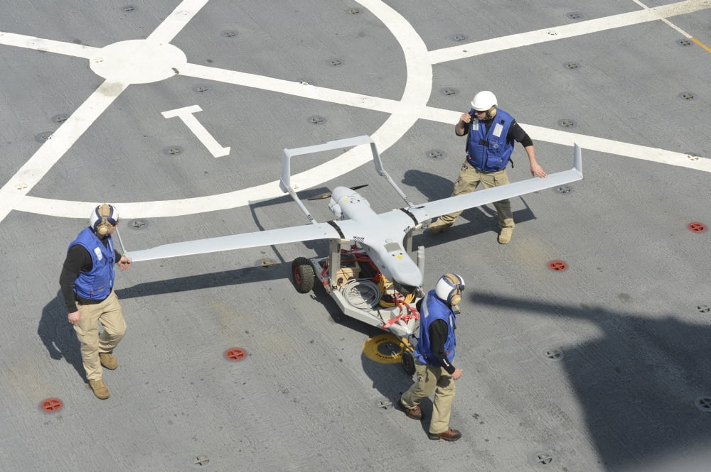 The RQ-21A Small Tactical Unmanned Air System Canvas Art - Stocktrek Images (35 x 23)
