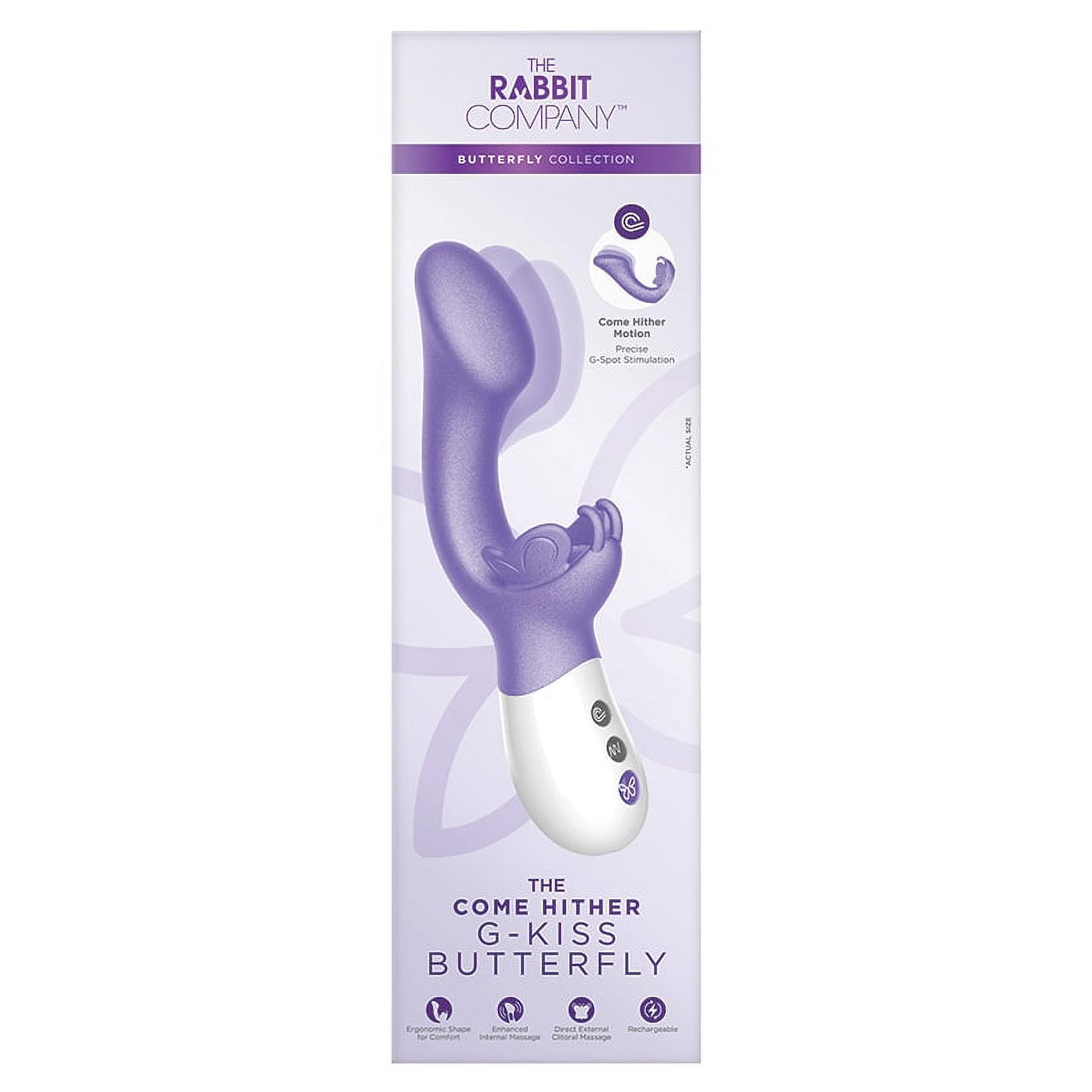 The Come Hither Rabbit Rechargeable-Purple 7.75 Come hither