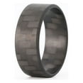 thumbnail image 1 of The Racer Ultralight - Ultra-Light 8mm Pure Twill Carbon Fiber Ring, 1 of 9