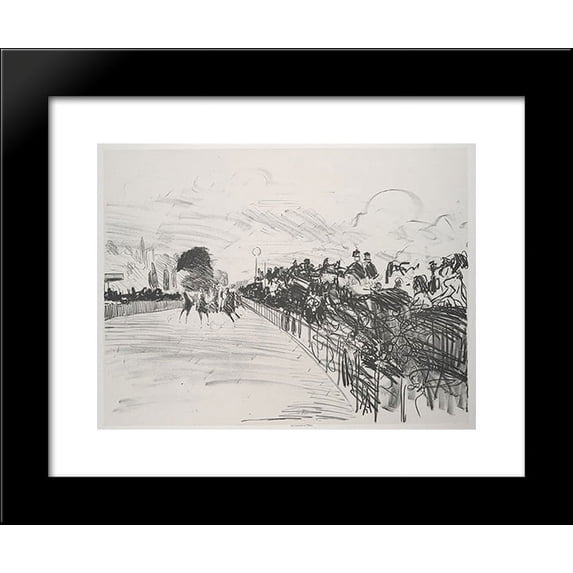 The Races 20x24 Framed Art Print by Manet, Edouard