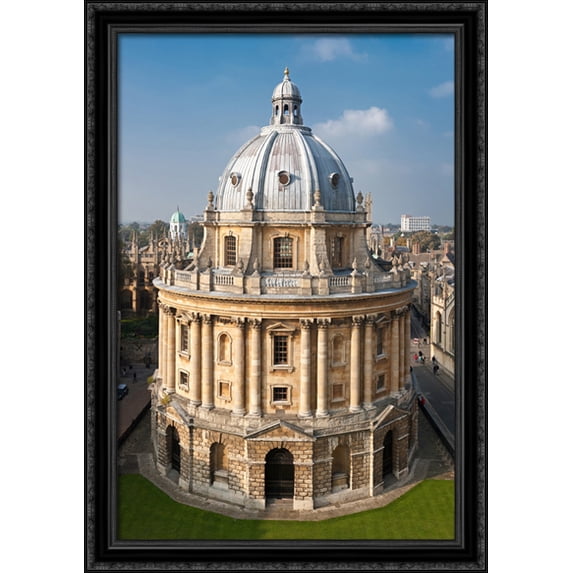 The Radcliffe Camera, Oxford, England 28x40 Large Black Ornate Wood Framed Canvas Art
