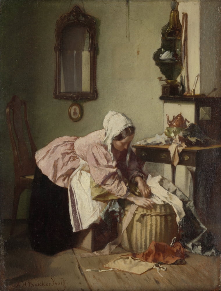 The Rag Basket Canvas Art - (24 x 36)
