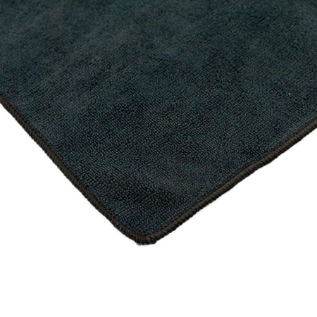 The Rag Company 51414-TERRY-BLK 14x14 All-Purpose Microfiber Towel BLACK