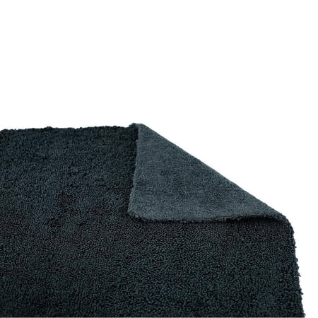The Rag Company 51616-CREATURE-BLK 16x16 Edgeless Microfiber Towel BLACK