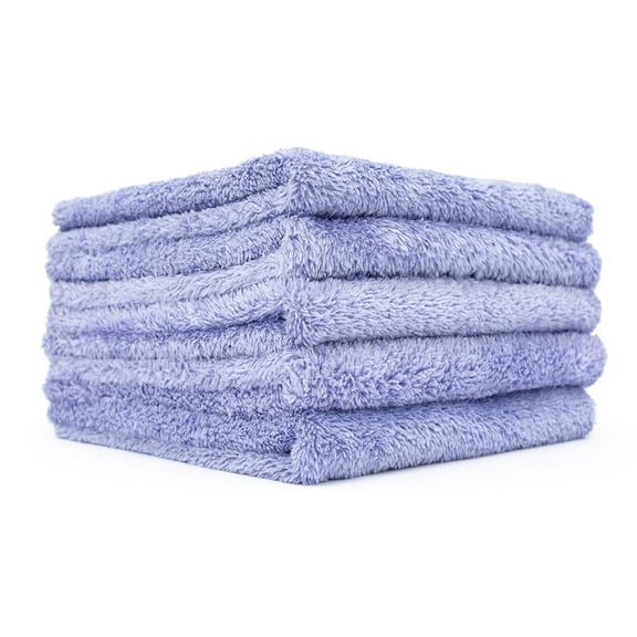 The Rag Company - Eagle Edgeless 350 - Microfiber Towels For Cars - 350gsm, 16in x 16in, Lavender (5 Pack)