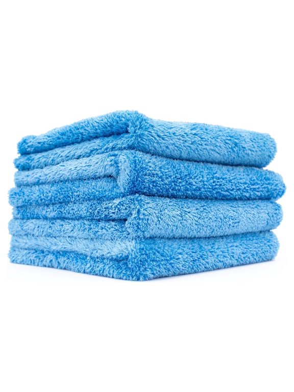 - Eagle Edgeless 500 - Microfiber Towels For Cars - 500gsm, 16in x 24in, Blue (3 Pack)