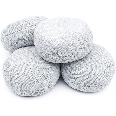 The Rag Company PEARL-PUCK-APP-ICGRY-4PK Pearl Puck Detailing Applicator 4 Pack