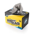 The Rag Company RIP N' RAG 12 x 12 All-Purpose Microfiber Towel Grey ...