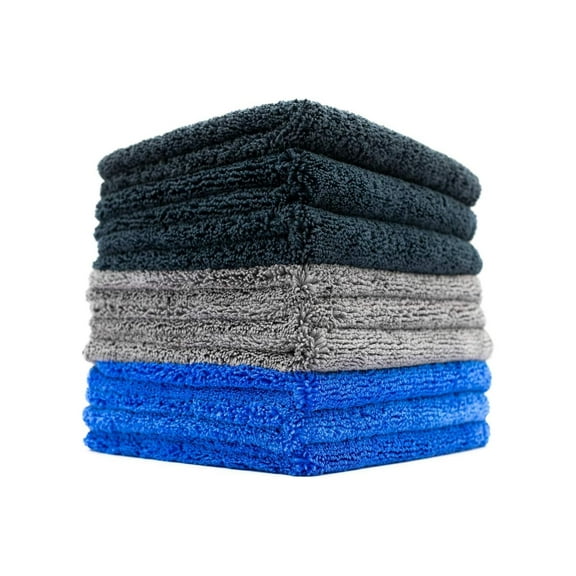 The Rag Company - Spectrum 420 Dark Pack - Microfiber Towels For Cars - 420 GSM, 16in x 16in (9 Pack)