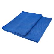 The Rag Company - Standard Waffle Weave - Microfiber Towels For Cars - 370gsm, 16in x 24in, Royal Blue 2 Pack