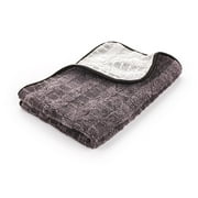 The Rag Company - The Gauntlet - Car Drying Towel - 70/30 Blend Premium Microfiber, 900gsm, 30in x 36in, Ice Grey/Grey