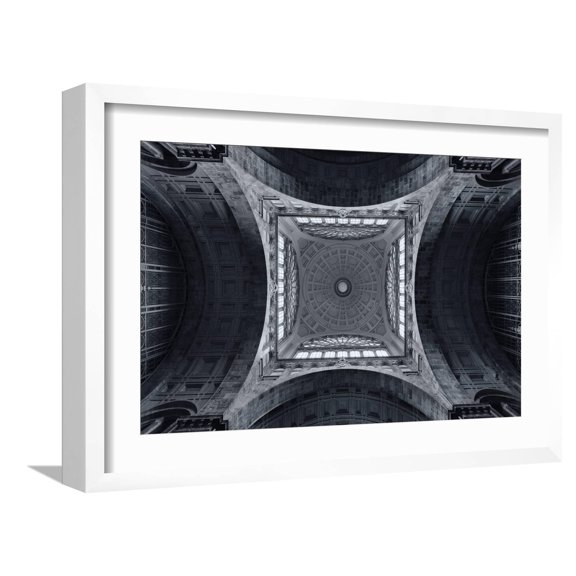 Art.com The Railroad Cathedral Photographic Print by Jeroen Van, White Frame Wall Art, 23" x 17"