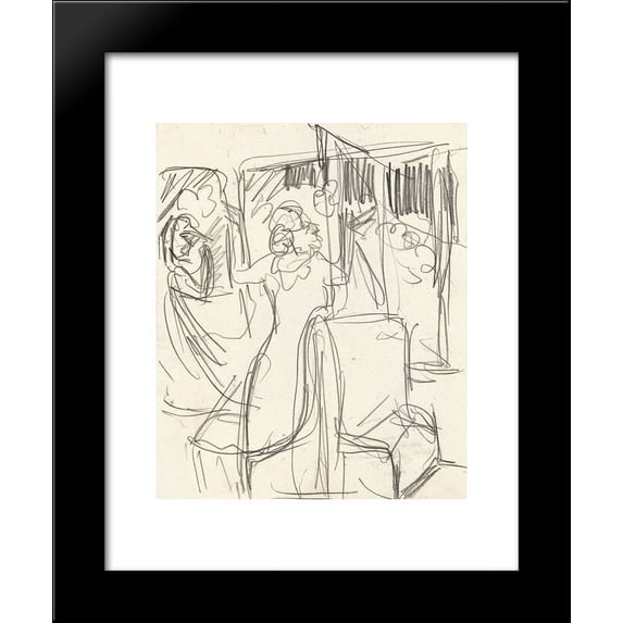 The Railway 20x24 Framed Art Print by Ernst Ludwig Kirchner