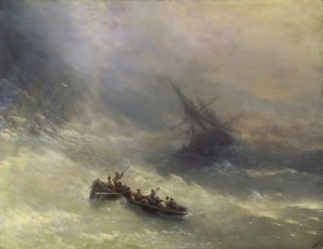 The Rainbow 1868 Ivan Aivazovsky (1817-1900Russian) Painting Tretyakov Gallery Moscow Russia Canvas Art - Ivan Aivazovsky (24 x 36)