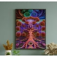 thumbnail image 1 of The Rainbow Forest" - Psychedelic Tree Canvas Wall Art, 1 of 2