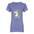 thumbnail image 1 of The Rainbow To My Unicorn Shaped T-Shirt Women -Image by Shutterstock, Female x-Large, 1 of 2