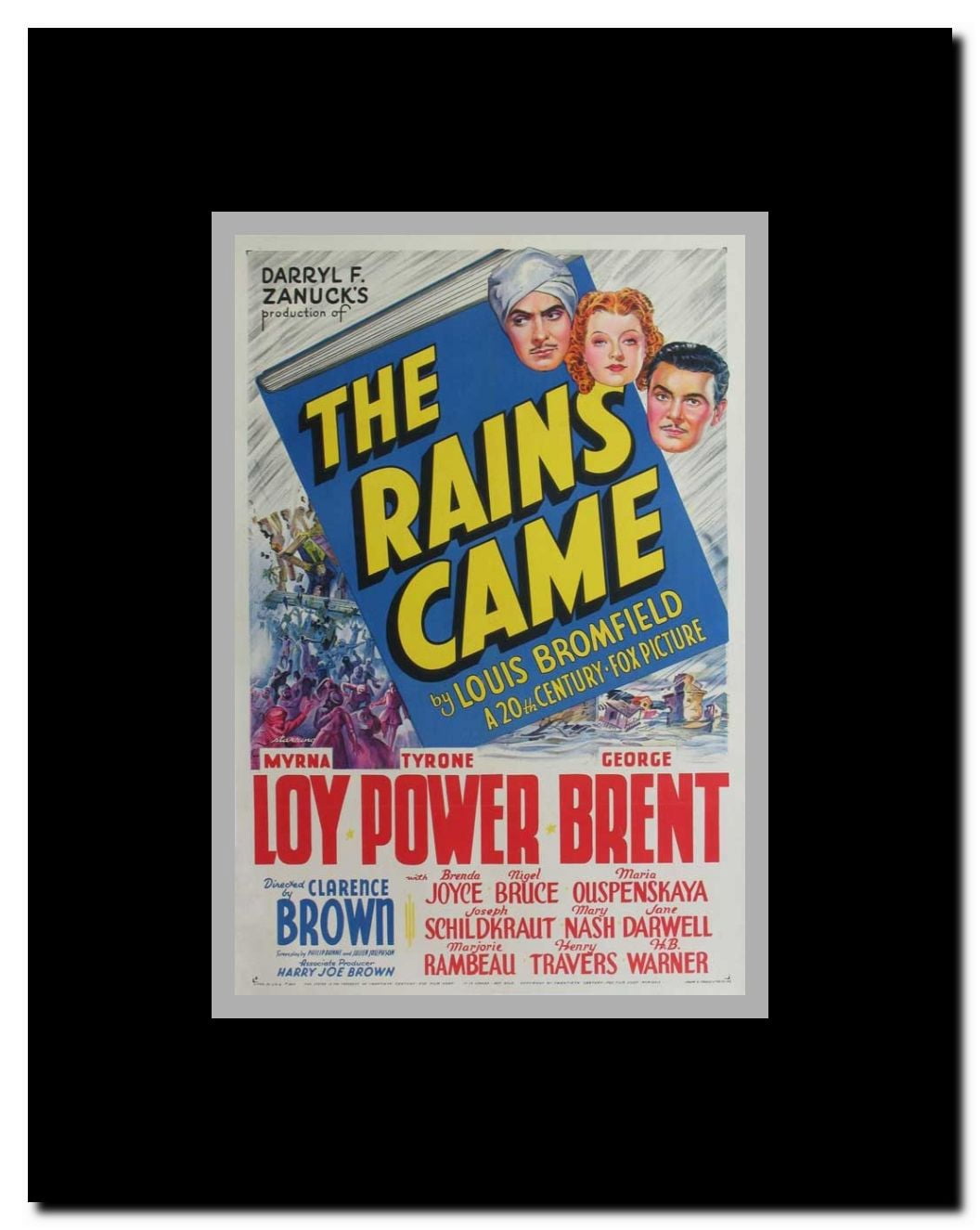 The Rains Came Framed Movie Poster
