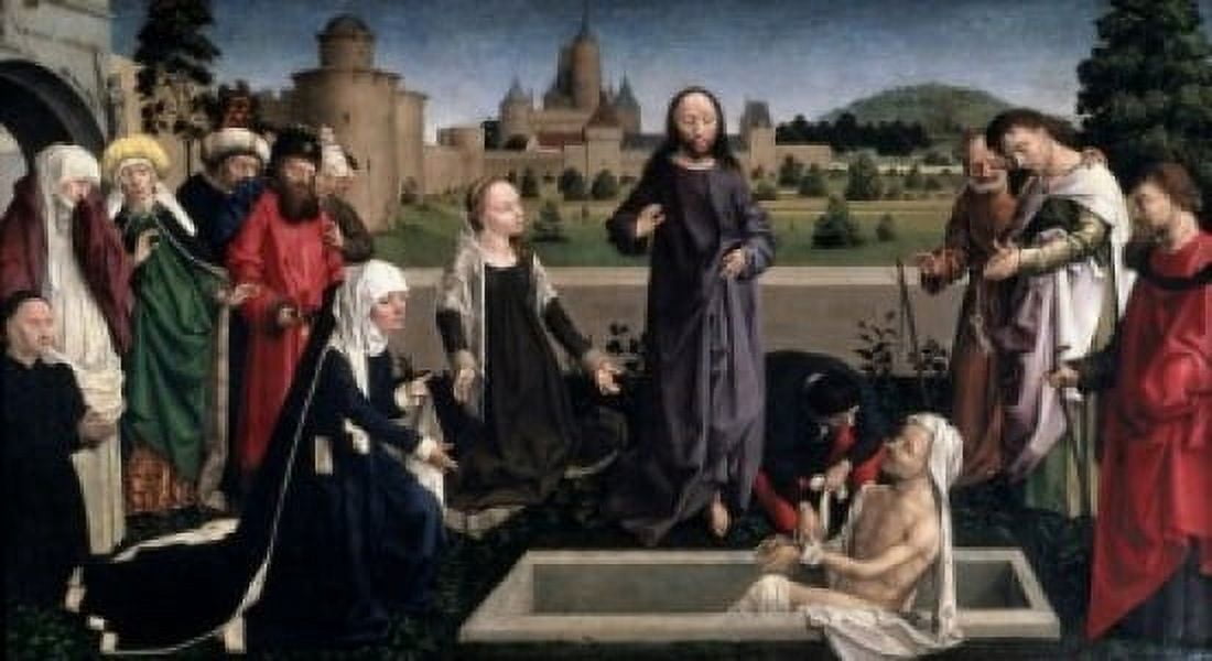 The Raising of Lazarus  Anonymous Canvas Art -  (24 x 36)