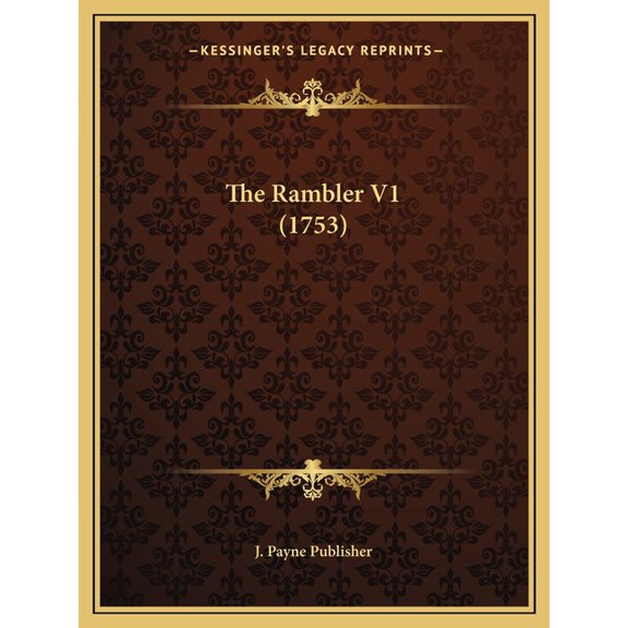 The Rambler V1 (1753) (Paperback)