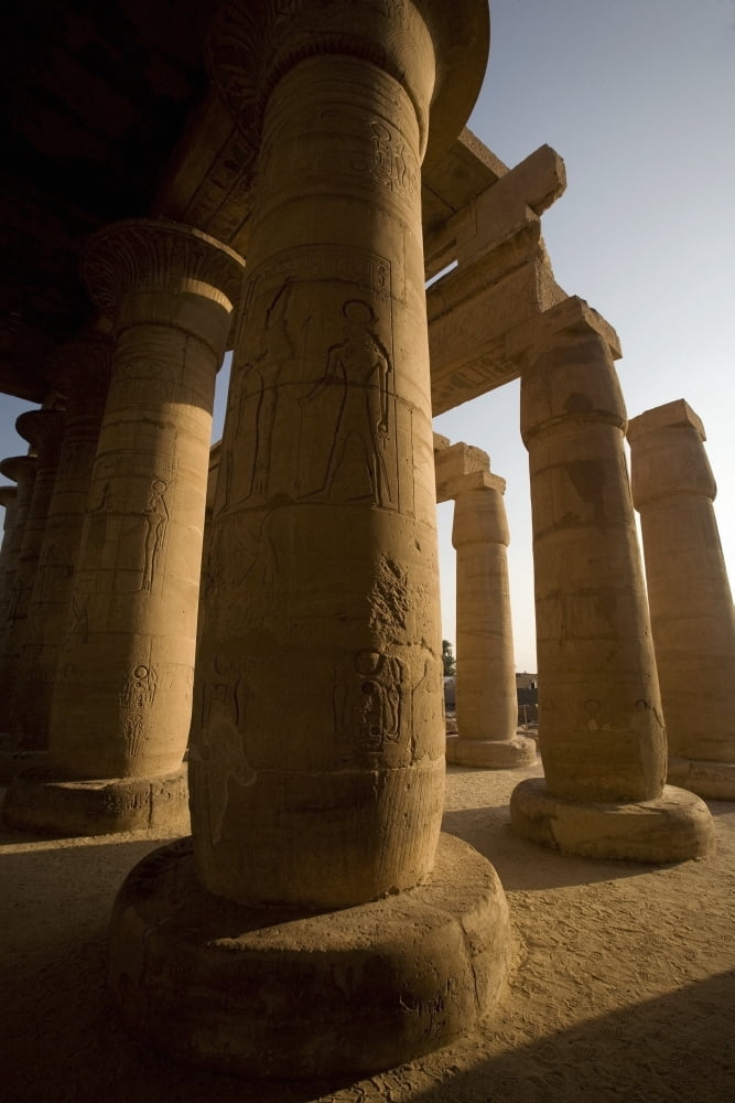 The Ramesseum Luxor Egypt Canvas Art - Deddeda Design Pics (24 x 38)