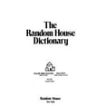 thumbnail image 1 of Pre-Owned The Random House Dictionary (Mass Market Paperback) 0345322983 9780345322982, 1 of 1