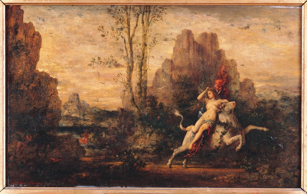 The Rape Of Europa Canvas Art - (24 x 18)