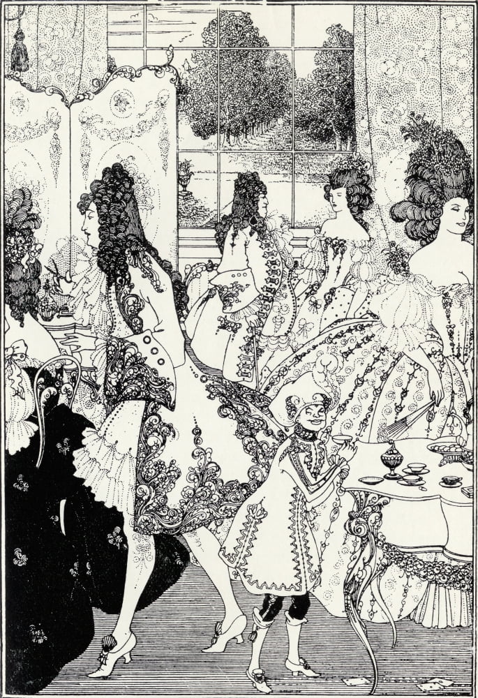 The Rape Of The Lock By Aubrey Beardsley 1872 To 1898 English Artist Canvas Art - Ken Welsh  Design Pics (24 x 34)
