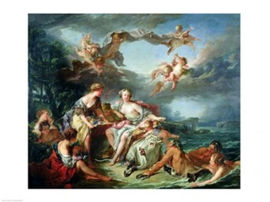The Rape of Europa 1747 Canvas Art - Francois Boucher (24 x 18)