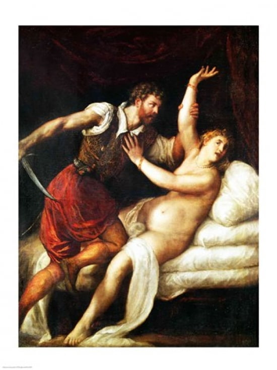 The Rape of Lucretia Canvas Art - Titian (18 x 24)