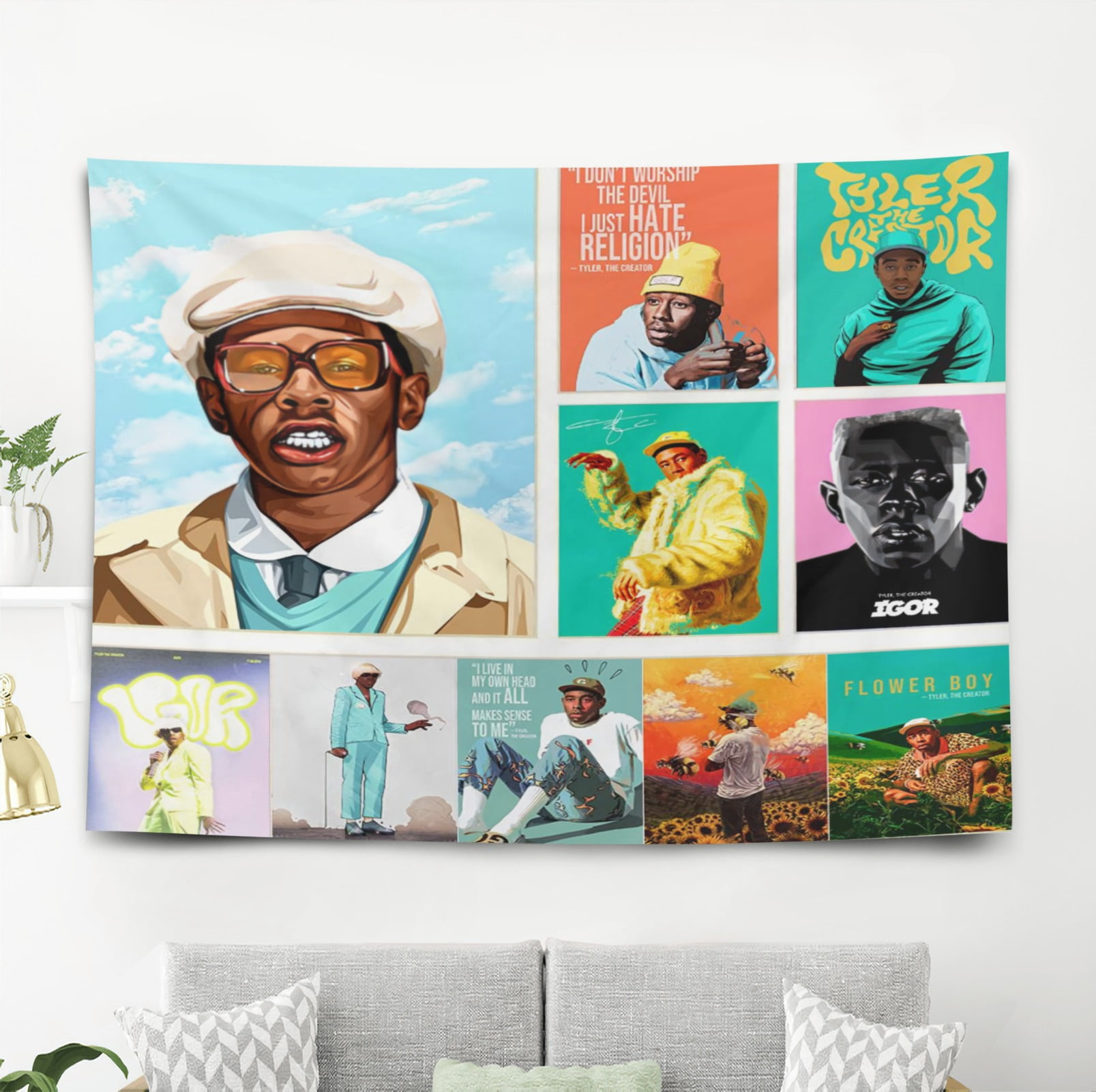 The Rapper Creator Tapestry Gift Wall Hanging Backdrop for Room Bedroom ...