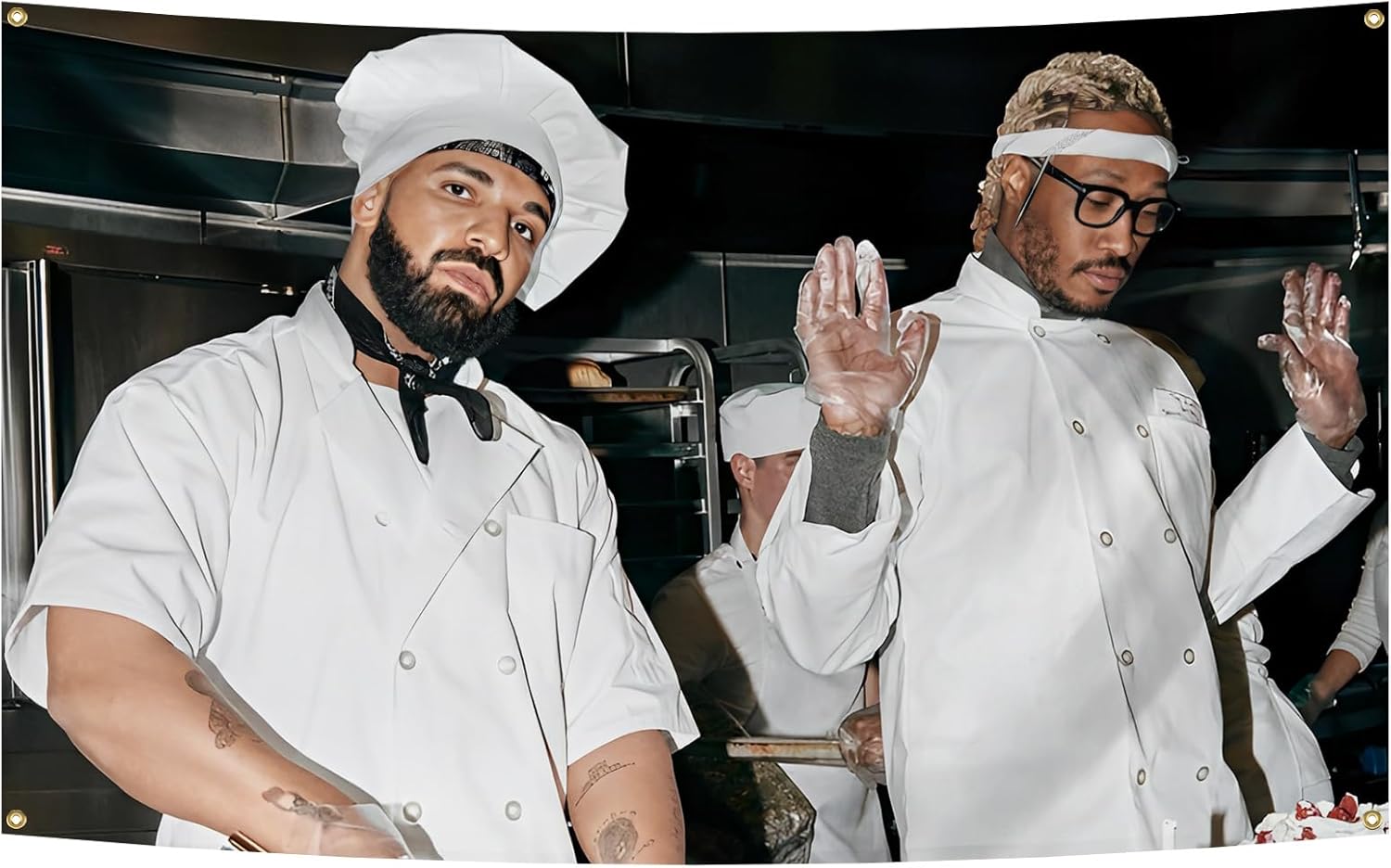 The Rapper Tapestries 3x5ft Live Is Good Funny Flags with 4 Brass