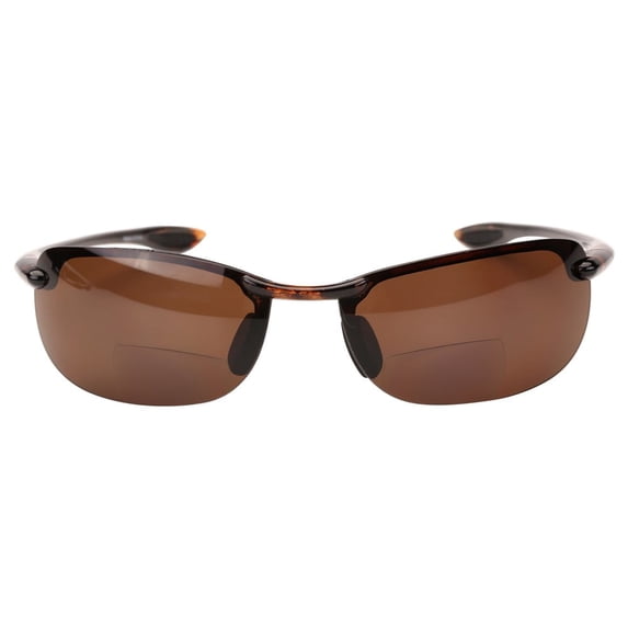 "The Raptor" Polarized Bifocal Lightweight Sunglasses for Men and Women - Tortoise - 3.00