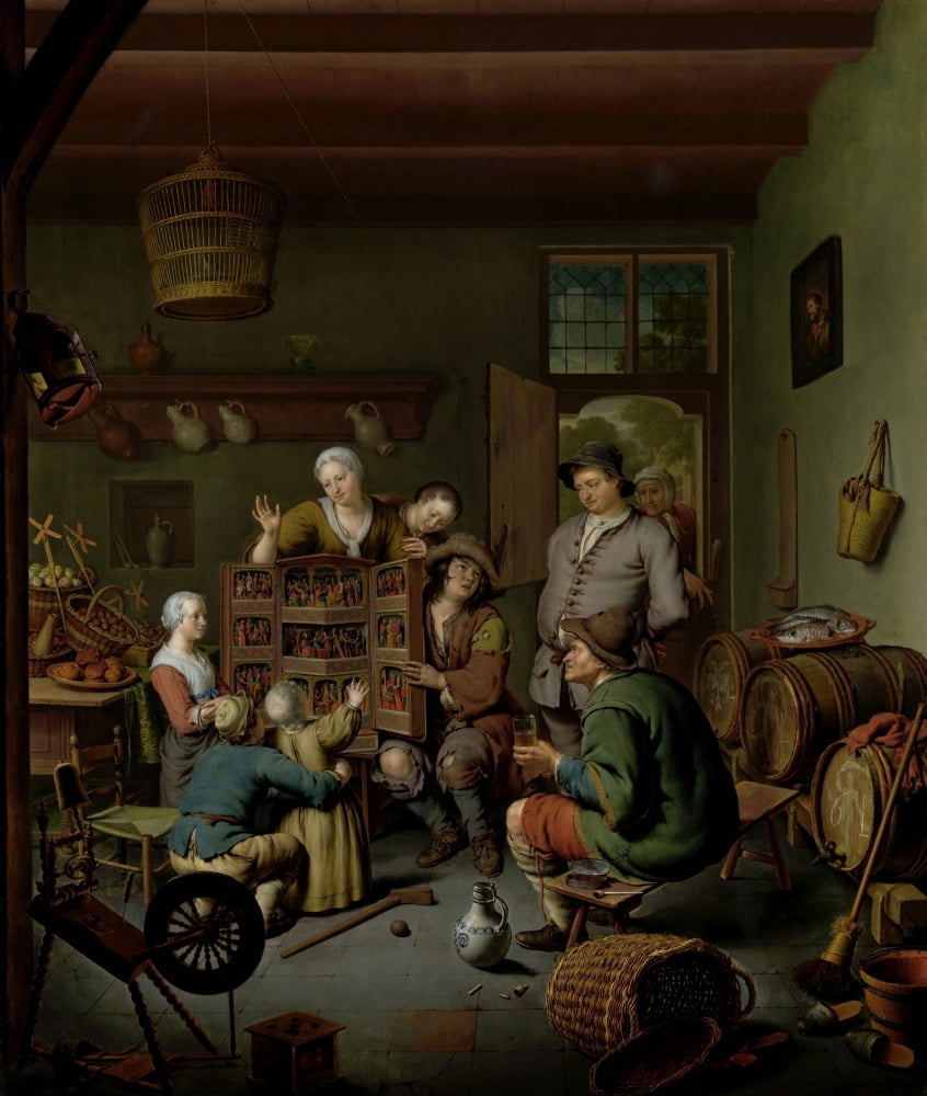 The Raree-Show (¬êt Fraay Curieus) Canvas Art - (24 x 36)