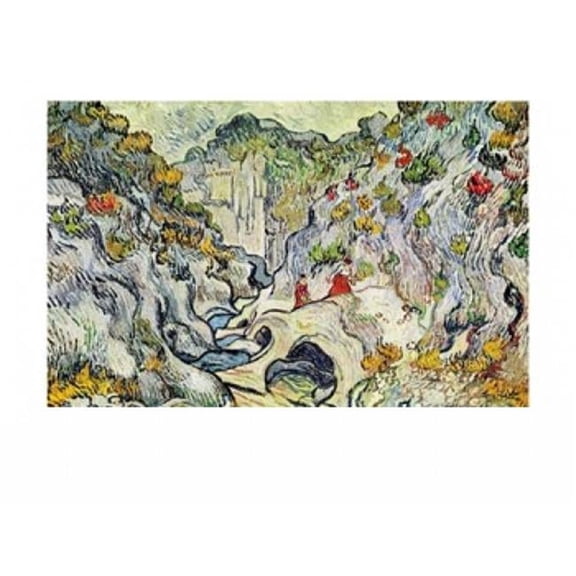 The Ravine of The Peyroulets Poster Print by Vincent Van Gogh - 24 x 18 in.