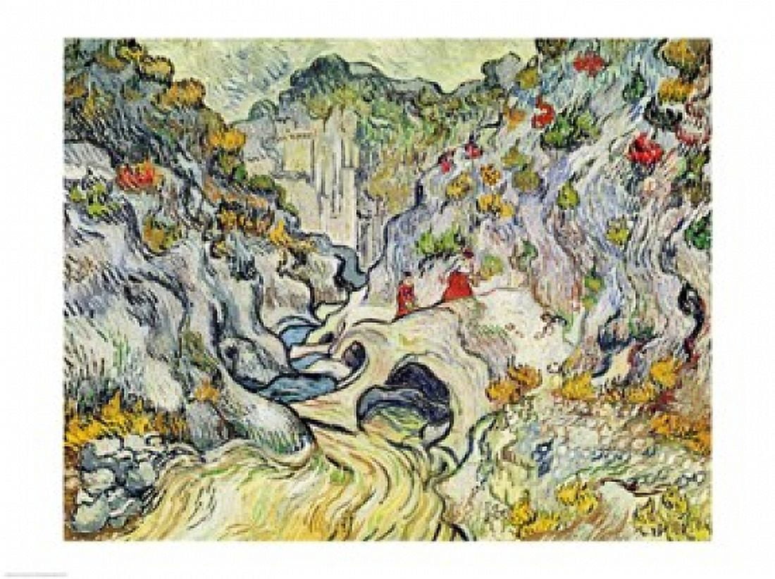 The Ravine of the Peyroulets Canvas Art - Vincent Van Gogh (24 x 18)