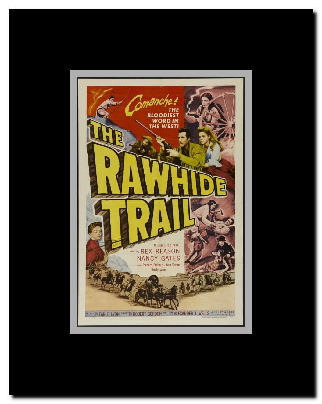 The Rawhide Trail Framed Movie Poster