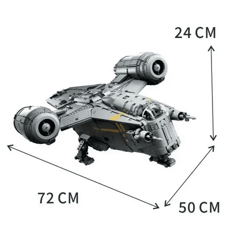 The Razor Crest Assemble Building Blocks Model Kit Compatible with 75331 6187 Pieces Creative Spaceship Blocks Toy Gift