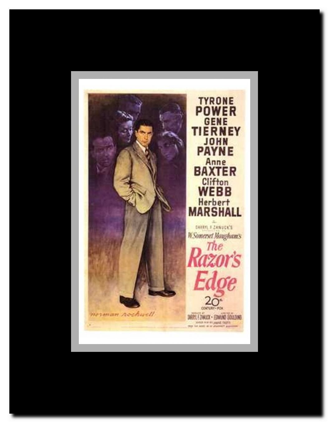 The Razor's Edge Framed Movie Poster