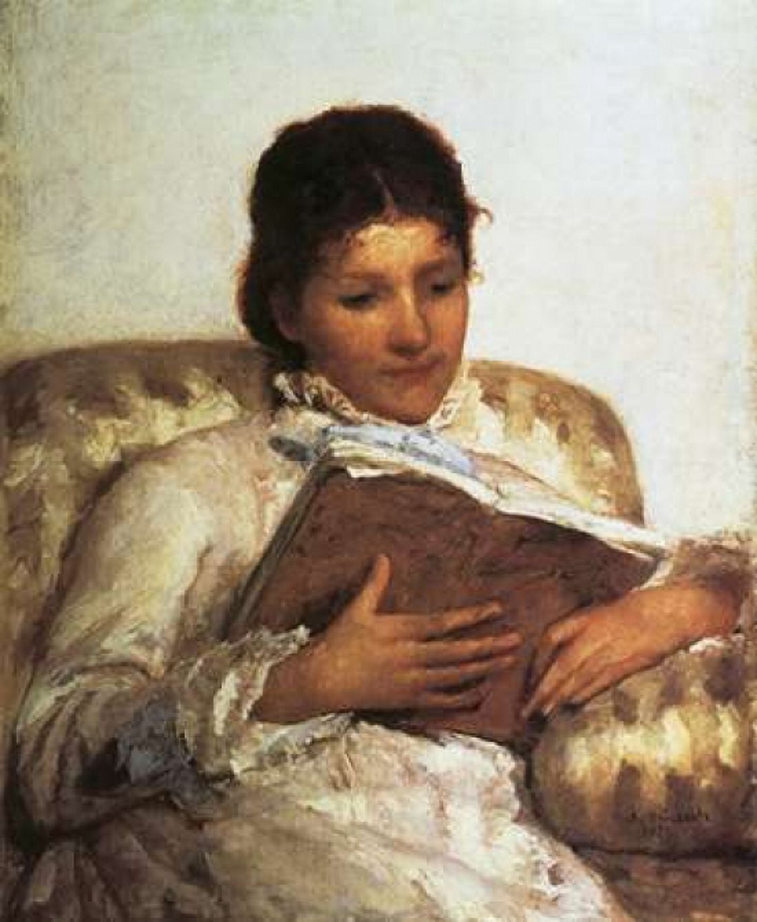 The Reader 1877 Canvas Art - Mary Cassatt (20 x 24)