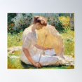 thumbnail image 1 of The Reader By Frank Weston Benson Poster Wall Art, Modern Wall Decor For Living Room Bedroom, 16x24 UNFRAMED, 1 of 2