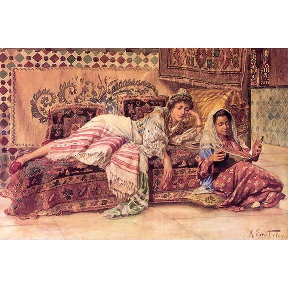 The Reader-Fine art canvas print (20" x 30")