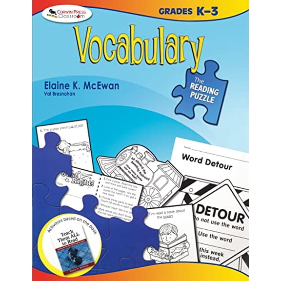 Pre-Owned The Reading Puzzle: Vocabulary, Grades K-3 Paperback Elaine K. McEwan-Adkins